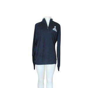 Fairway & Greene 2013 Super Bowl XLVII 1/4 Zip Pullover Shirt Sz L